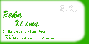 reka klima business card