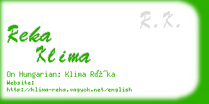 reka klima business card